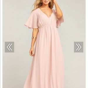Show me your Mumu Emily Maxi - dusty blush crisp